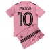 Maillot de foot Inter Miami Lionel Messi #10 Domicile vêtements enfant 2023-24 Manches Courtes (+ pantalon court)